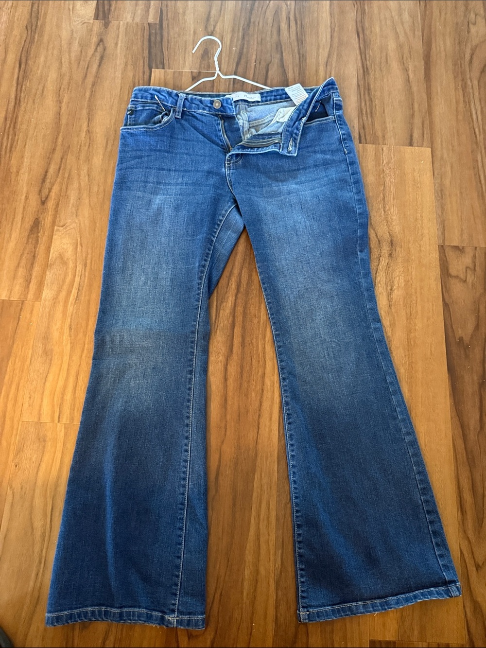 Kan Can Blue Denim Flare Jeans